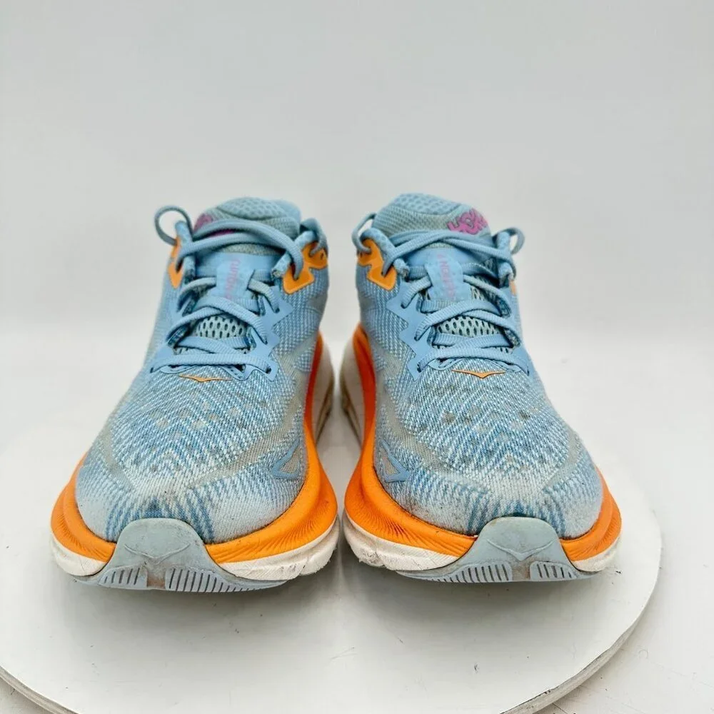 Hoka One One Clifton 9 Women Size 8B 1127896-ABIW Airy Blue Ice Water Shoes - Picture 2 of 11